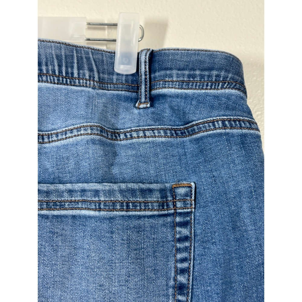 J.Jill Denim Curv-Fit High-Rise Straight-Leg‎ Crop Jeans Blue Size 18T Raw Hem - Picture 10 of 11